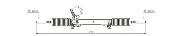 Рулевая рейка GENERAL RICAMBI PE4040
