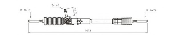 Рулевая рейка RENAULT 7701464234