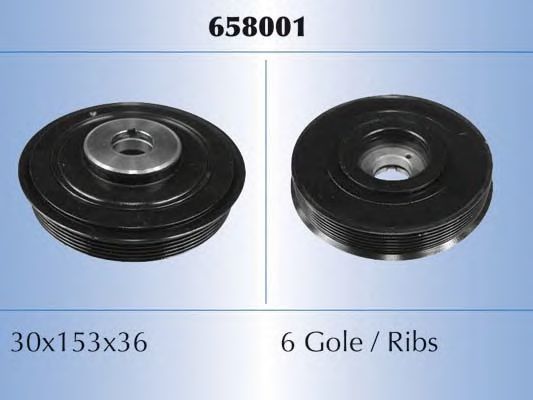 Шкив коленвала MALÒ 658001