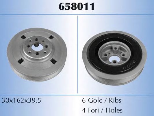 Шкив коленвала MALÒ 658011