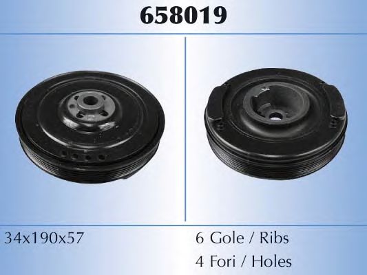 Шкив коленвала MALÒ 658019