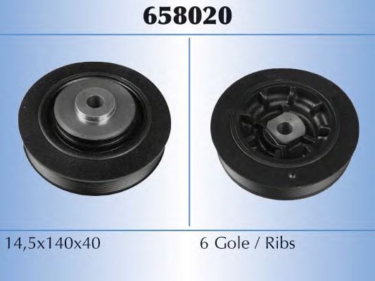 Шкив коленвала MALÒ 658020