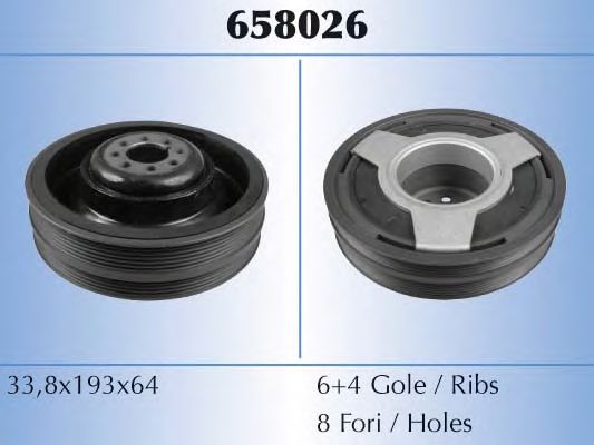 Шкив коленвала MALÒ 658026