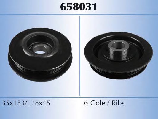 Шкив коленвала MALÒ 658031