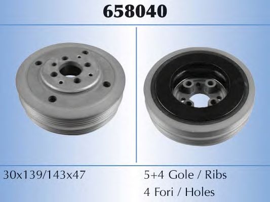 Шкив коленвала MALÒ 658040