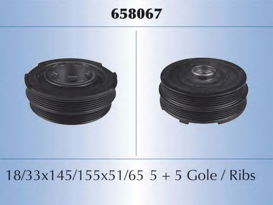 Шкив коленвала MALÒ 658067
