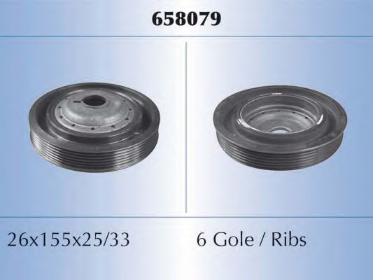 Шкив коленвала MALÒ 658079
