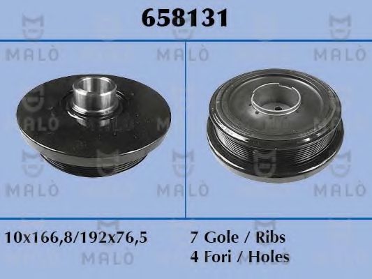 Шкив коленвала MALÒ 658131