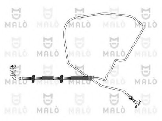 Тормозной шланг mal 81048
