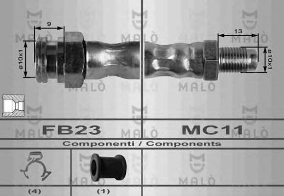Тормозной шланг mal 8405