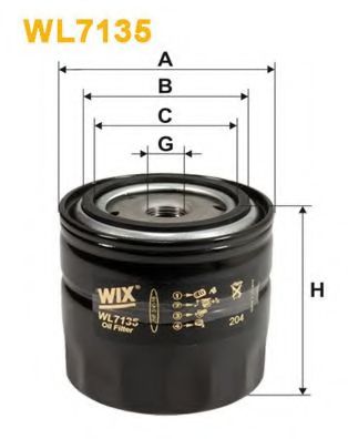 Масляный фильтр WIX WL7135