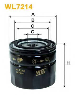 Масляный фильтр WIX WL7214