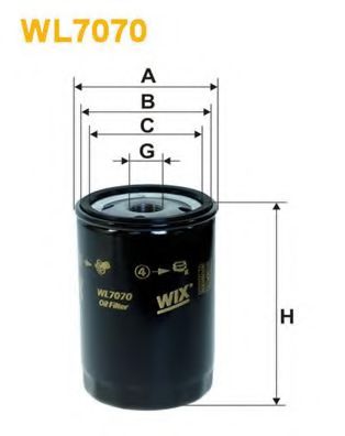 Масляный фильтр WIX WL7070