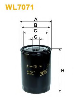 Масляный фильтр WIX WL7071