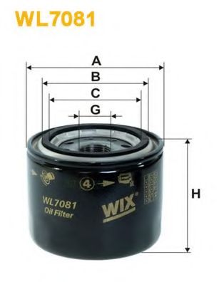 Масляный фильтр WIX WL7081