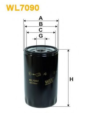 Масляный фильтр WIX WL7090