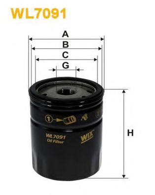 Масляный фильтр WIX WL7091