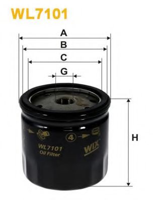 Масляный фильтр WIX WL7101