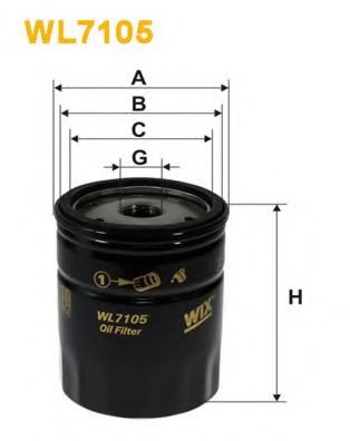 Масляный фильтр WIX WL7105