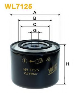 Масляный фильтр WIX WL7125