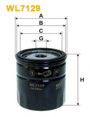 Масляный фильтр WIX WL7129