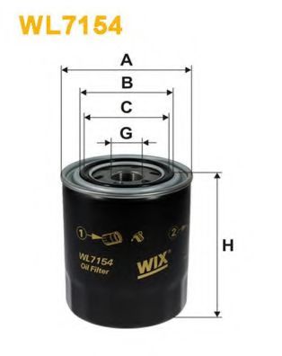 Масляный фильтр WIX WL7154