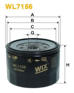 Масляный фильтр WIX WL7156