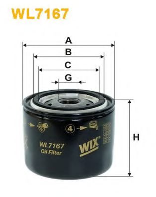 Масляный фильтр WIX WL7167
