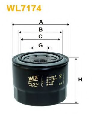 Масляный фильтр WIX WL7174