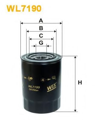 Масляный фильтр WIX WL7199