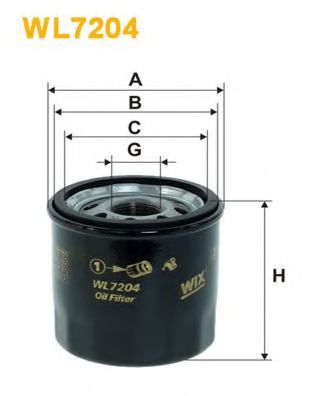 Масляный фильтр WIX WL7204