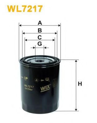Масляный фильтр WIX WL7217