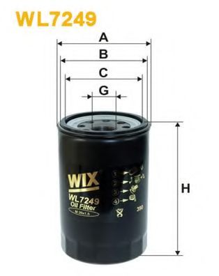 Масляный фильтр WIX WL7249