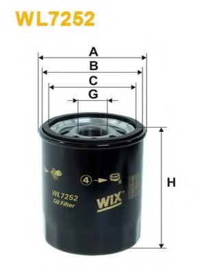 Масляный фильтр WIX WL7252