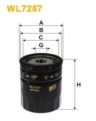 Масляный фильтр WIX WL7257