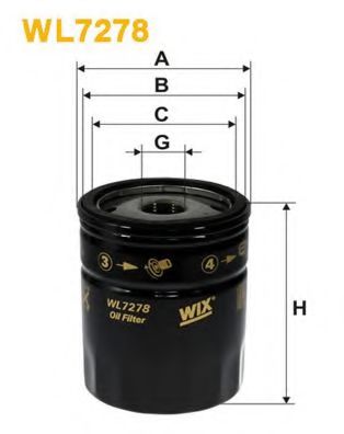 Масляный фильтр WIX WL7278