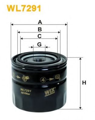 Масляный фильтр WIX WL7291