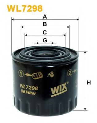 Масляный фильтр WIX WL7298