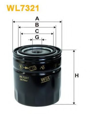 Масляный фильтр WIX WL7321