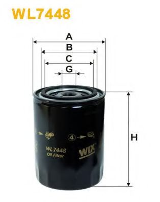 Масляный фильтр WIX WL7448