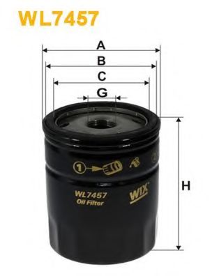 Масляный фильтр WIX WL7457