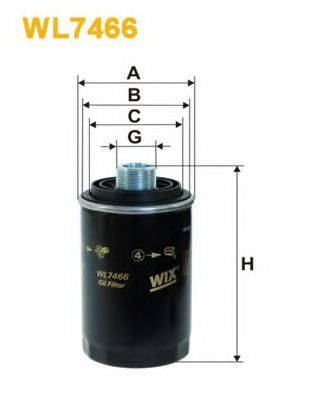 Масляный фильтр WIX WL7466