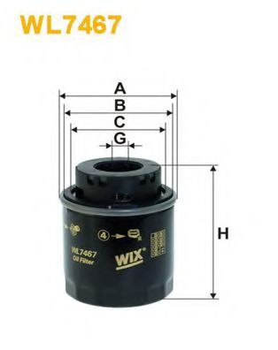 Масляный фильтр WIX WL7467