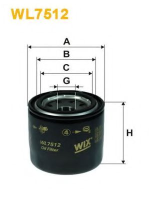 Масляный фильтр WIX WL7512