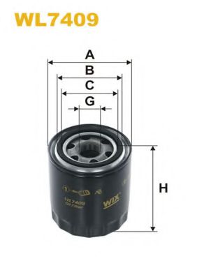 Масляный фильтр WIX WL7409