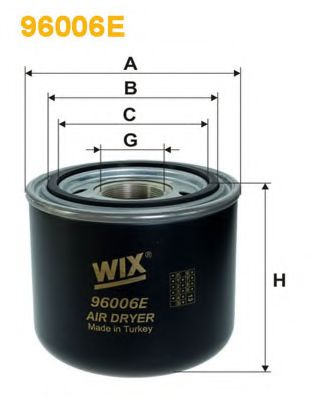 Осушитель воздуха, пневматическая система WIX 96006E