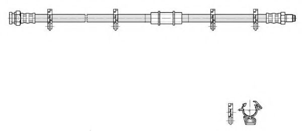 Тормозной шланг cef 517062
