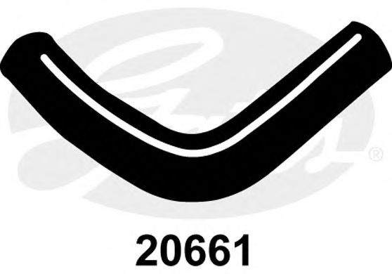 Патрубок радиатора GATES 20661