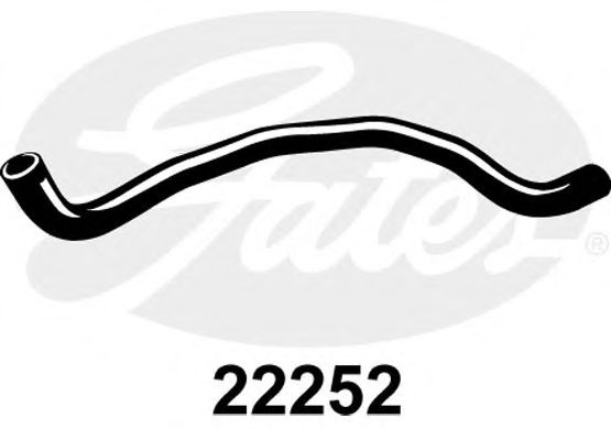 Патрубок радиатора GATES 22252