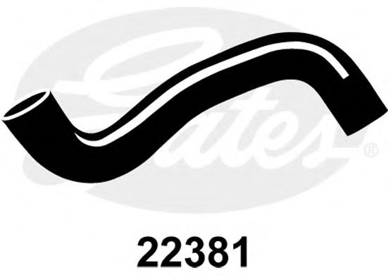 Патрубок радиатора GATES 22381